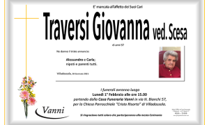 Annuncio mod. 303 Traversii