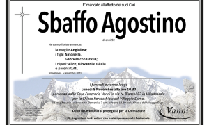 Annuncio mod. 403 Sbaffo Agostino