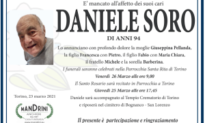 FUNEBRE DANIELE SORO