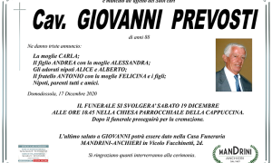 FUNEBRE GIOVANNI PREVOSTI