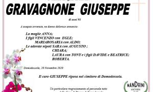 FUNEBRE GRAVAGNONE GIUSEPPE