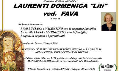 FUNEBRE LAURENTI DOMENICA