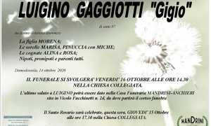 FUNEBRE LUIGINO GAGGIOTTI