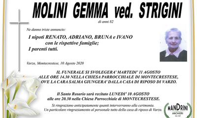 FUNEBRE MOLINI GEMMA VED. STRIGINI