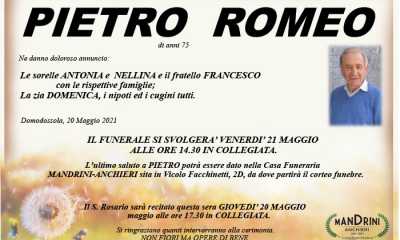 FUNEBRE ROMEO PIETRO