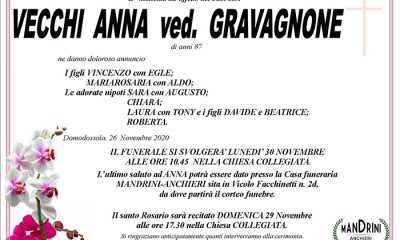 FUNEBRE VECCHI ANNA
