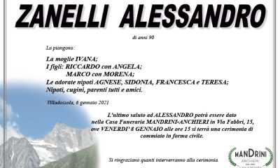 FUNEBRE ZANELLI ALESSANDRO