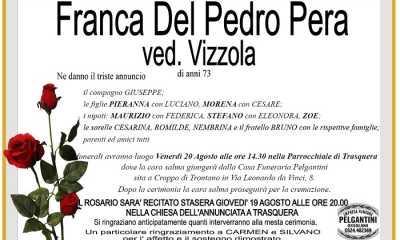 Franca Del Pedro Pera ved. Vizzola