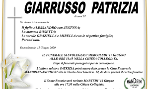 Funebre GIARRUSSO RITA