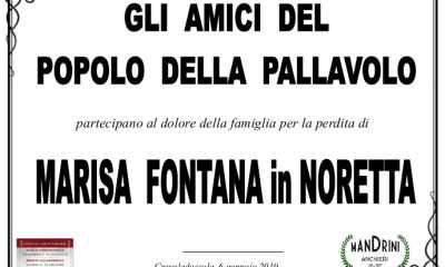 PARTECIPAZIONI POPOLO DELLA PALLAVOLO PER FONTANA