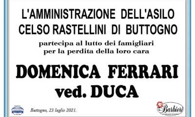 Partecipazione Asilo Celso Rastellini Buttogno per Domenica Ferrari