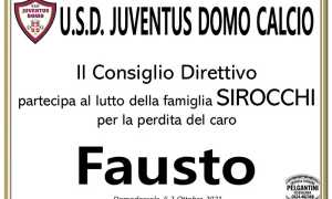 Partecipazione Juventus Domo per Fausto Sirocchi