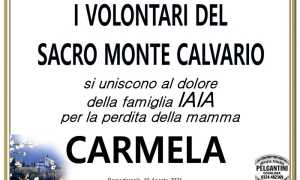 Partecipazione Volontari Sacro Monte Calvario per Carmela Quartulli