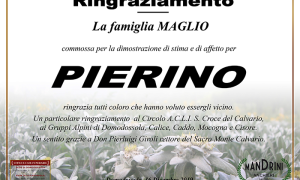 RINGRAZIAMENTO FAMIGLIA MAGLIO PIETRO IGNAZIO