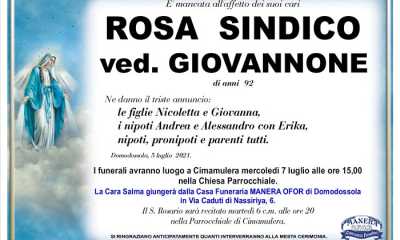 ROSA SINDICO ved. GIOVANNONE