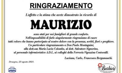 Ringraziamenti per Maurizio Bergamaschi