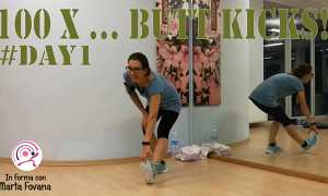 TOTAL BODY CHALLENGE WORKOUT 100X DAY1 BUTT KICKS