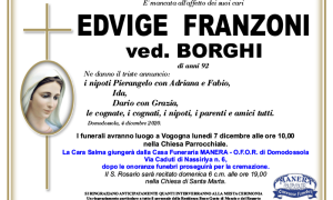 annuncio Franzoni Edvige