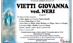 annuncio Vietti Giovanna