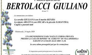 funebre Bertolacci Giuliano