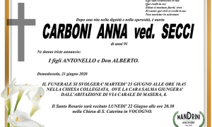 funebre CARBONI ANNA ved. SECCI