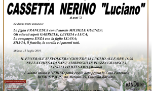 funebre CASSETTA NERINO