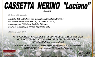 funebre CASSETTA NERINO
