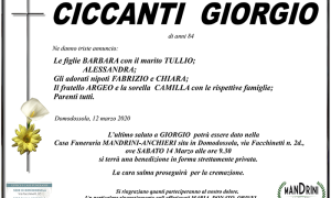 funebre CICCANTI GIORGIO