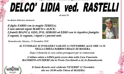 funebre DELCO LIDIA