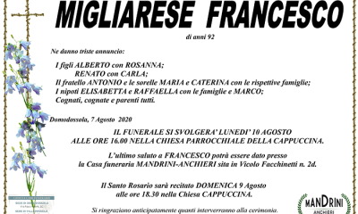 funebre MIGLIARESE FRANCESCO