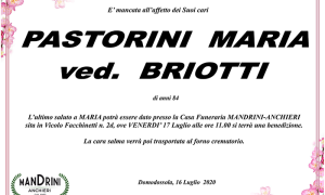 funebre PASTORINI MARIA