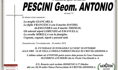funebre PESCINI GEOM. ANTONIO