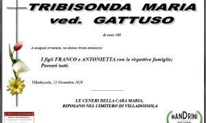 funebre TRIBISONDA MARIA
