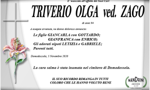 funebre TRIVERIO OLGA zago