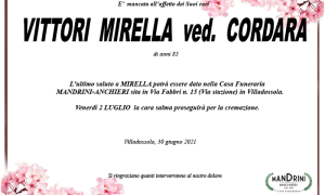 funebre VITTORI MIRELLA