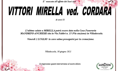 funebre VITTORI MIRELLA