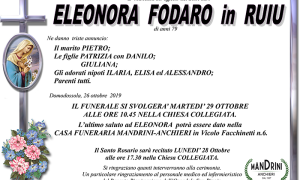 funebre per ELEONORA FODARO
