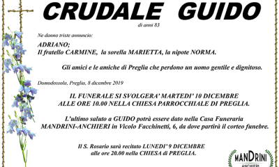 funerale CRUDALE GUIDO