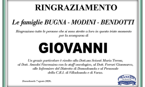 ringraziamenti Giovanni