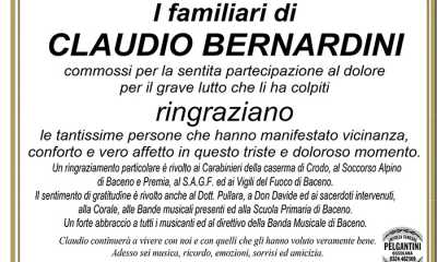 ringraziamento bernardini