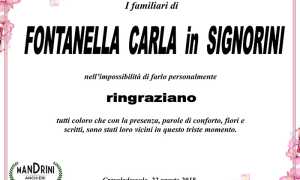 ringraziamento fontanella