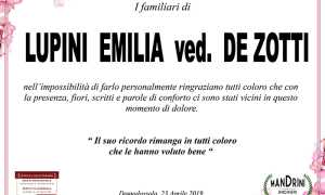 ringraziamento lupini emilia