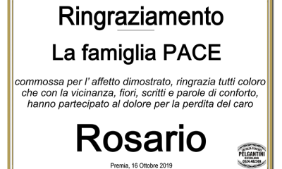 ringraziamento rosario PACE