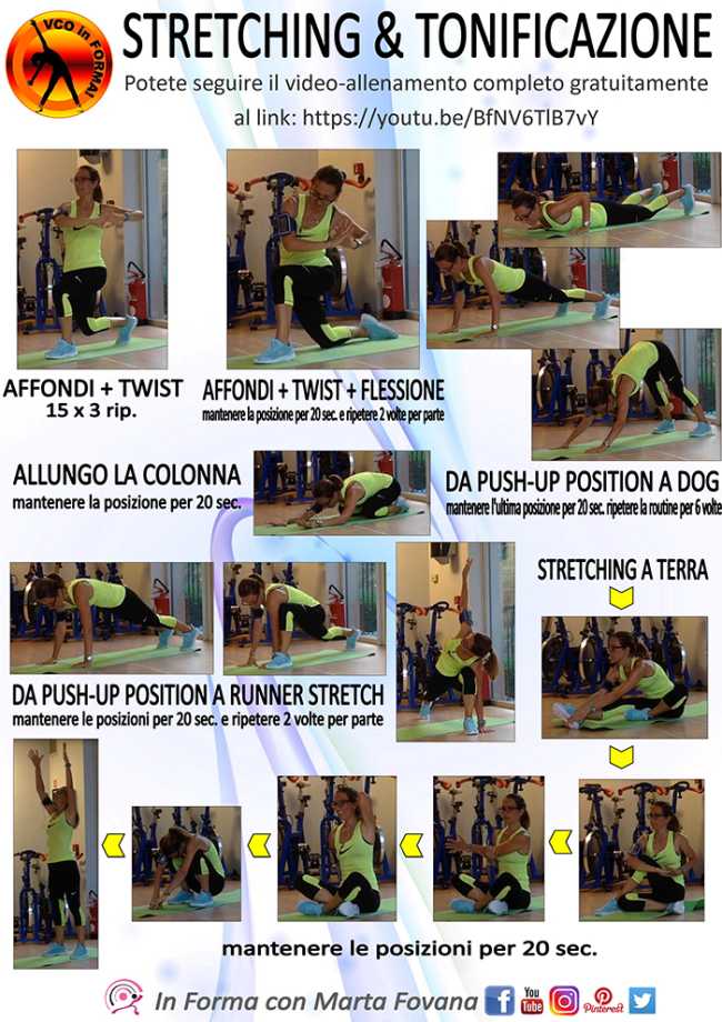 stretching e tonificazione