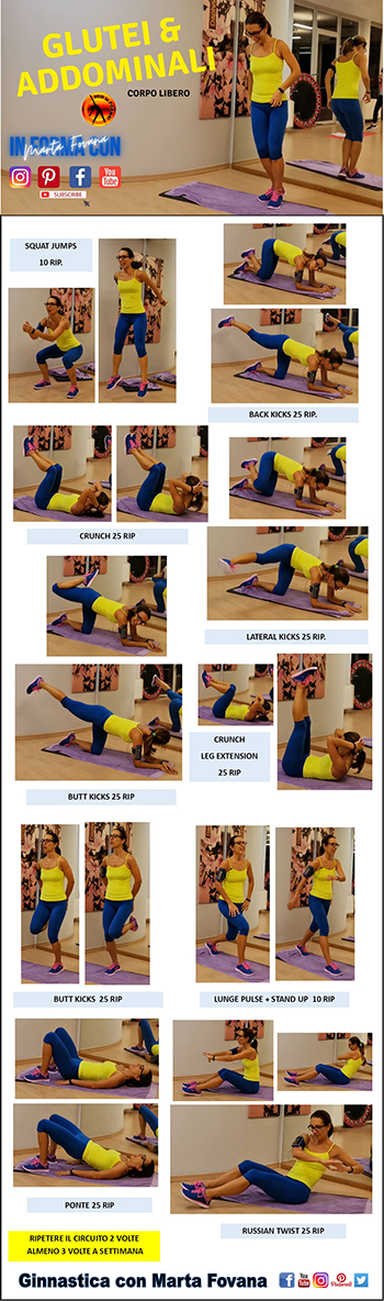 ADDOMINALI GLUTEI VCO