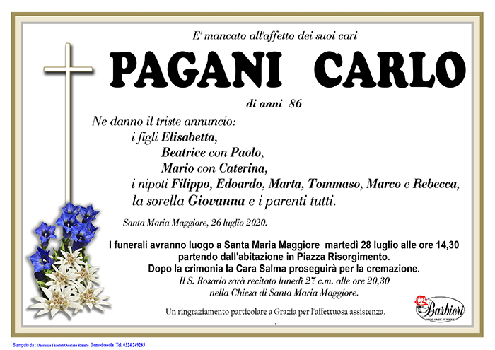 ANN Pagani Carlo
