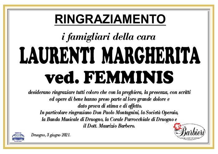 ANN ring. Laurenti Margherita