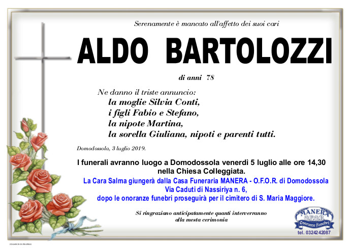 BARTOLOZZI ALDO