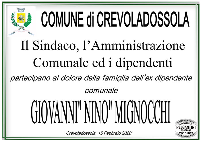 COMUNE CREVOLA mignocchi