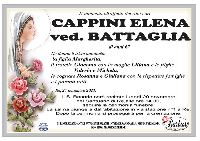Cappini Elena ved. Battaglia